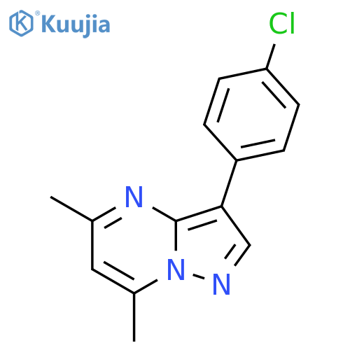 3-(4-chlorophenyl)-5,7-dimethylpyrazolo1,5-apyrimidine structure