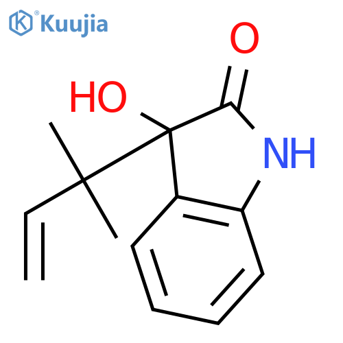 2H-Indol-2-one, 3-(1,1-dimethyl-2-propenyl)-1,3-dihydro-3-hydroxy- structure