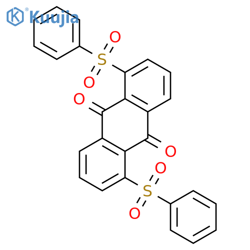 9,10-ANTHRACENEDIONE, 1,5-BIS(PHENYLSULFONYL)- structure