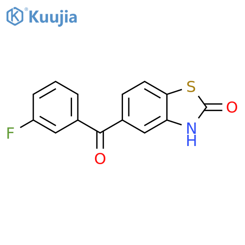 2(3H)-Benzothiazolone, 5-(3-fluorobenzoyl)- structure