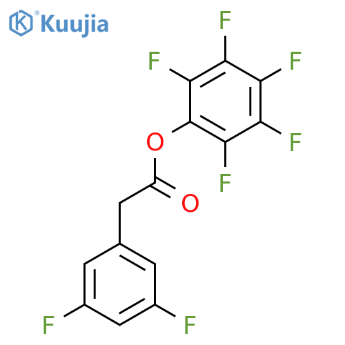Benzeneacetic acid, 3,5-difluoro-, pentafluorophenyl ester structure