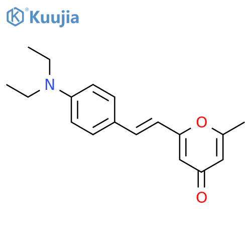 4H-Pyran-4-one, 2-[2-[4-(diethylamino)phenyl]ethenyl]-6-methyl- structure