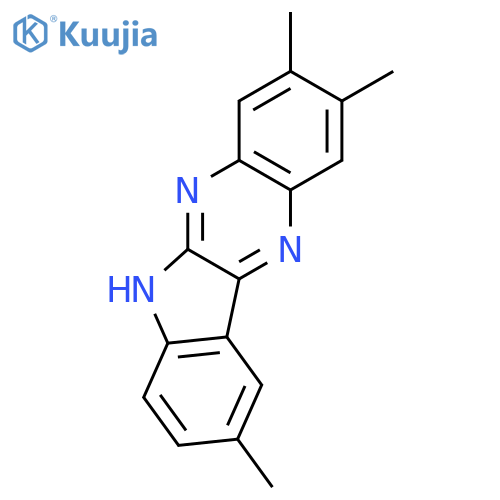 6H-Indolo[2,3-b]quinoxaline,2,3,9-trimethyl- structure