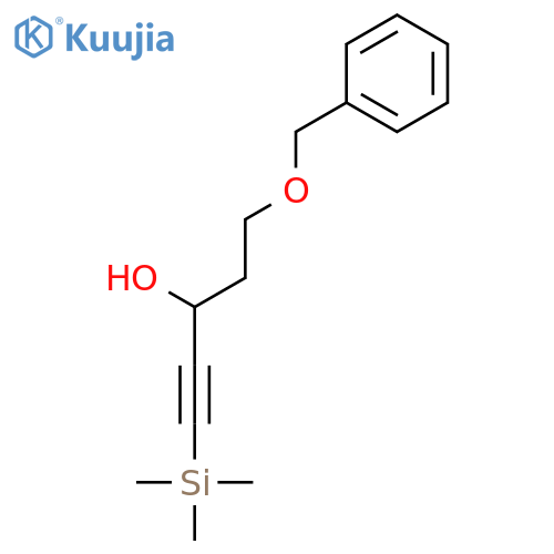1-PENTYN-3-OL, 5-(PHENYLMETHOXY)-1-(TRIMETHYLSILYL)- structure