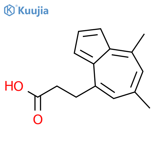 4-Azulenepropanoic acid, 6,8-dimethyl- structure