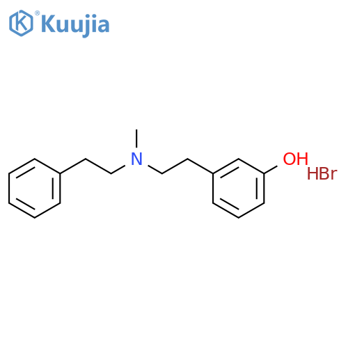 Phenol,3-[2-[methyl(2-phenylethyl)amino]ethyl]-, hydrobromide (1:1) structure