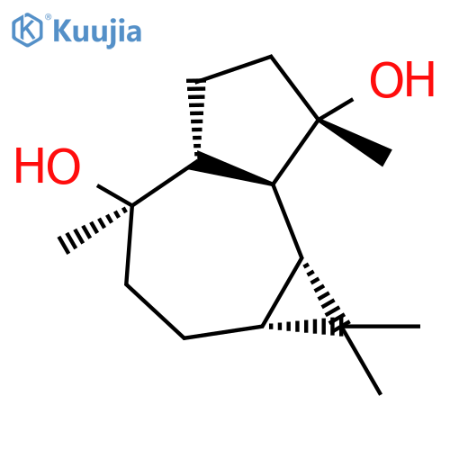 1H-Cycloprop[e]azulene-4,7-diol, decahydro-1,1,4,7-tetramethyl-,(1aR,4R,4aR,7S,7aS,7bR)- structure