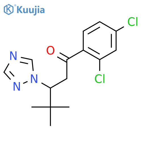 1-Pentanone,1-(2,4-dichlorophenyl)-4,4-dimethyl-3-(1H-1,2,4-triazol-1-yl)- structure