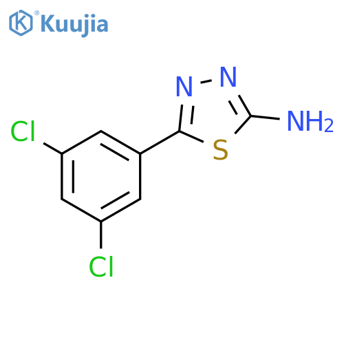 5-(3,5-dichlorophenyl)-1,3,4-thiadiazol-2-amine structure