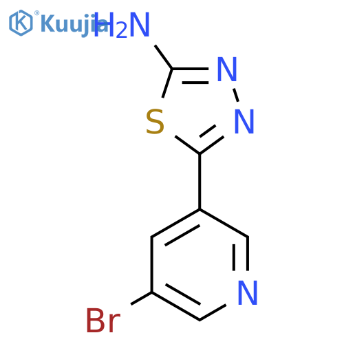 5-(5-Bromopyridin-3-YL)-1,3,4-thiadiazol-2-amine structure