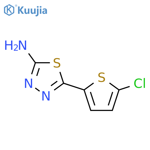 5-(5-Chloro-2-thienyl)-1,3,4-thiadiazol-2-amine structure
