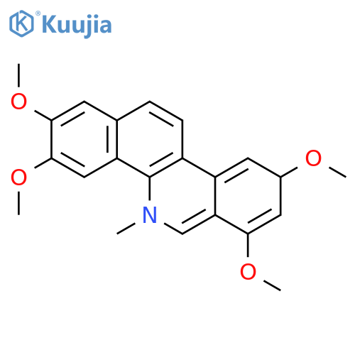 2,3,7,9-tetramethoxy-5-methylbenzo[c]phenanthridin-5-ium;chloride structure