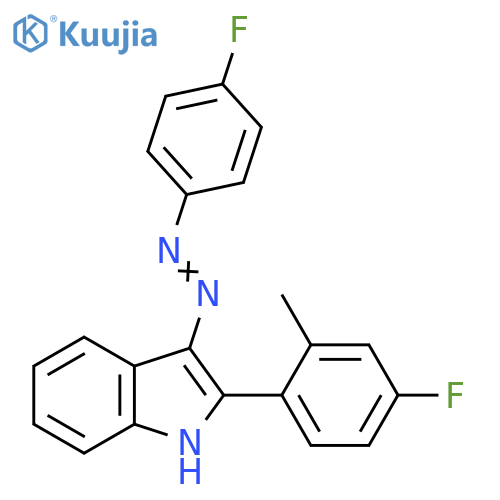 1H-Indole, 2-(4-fluoro-2-methylphenyl)-3-[(4-fluorophenyl)azo]- structure