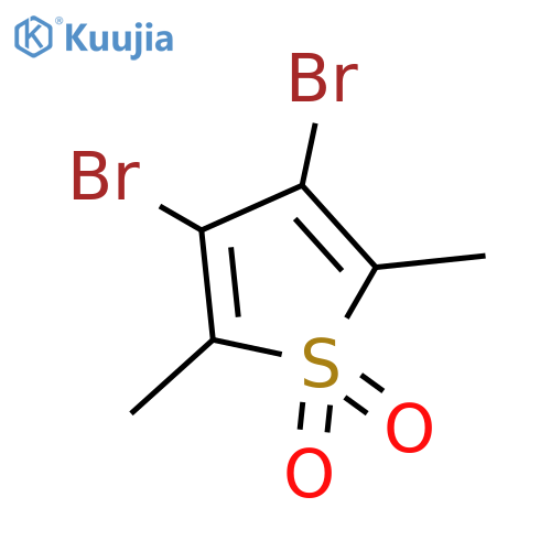 Thiophene, 3,4-dibromo-2,5-dimethyl-, 1,1-dioxide structure