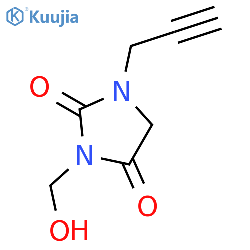 2,4-Imidazolidinedione, 3-(hydroxymethyl)-1-(2-propynyl)- structure