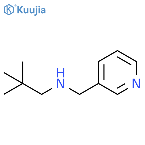 (2,2-dimethylpropyl)[(pyridin-3-yl)methyl]amine structure