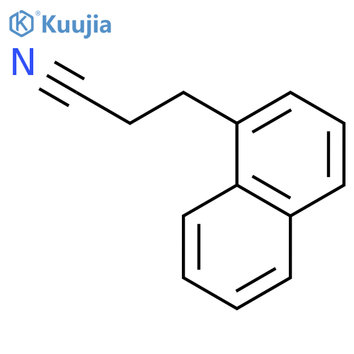 3-(naphthalen-1-yl)propanenitrile structure