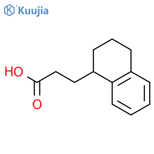 3-(1,2,3,4-tetrahydronaphthalen-1-yl)propanoic acid structure