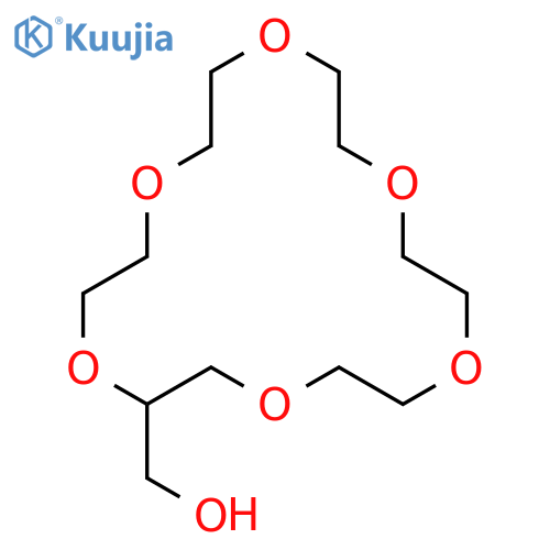 1,4,7,10,13,16-Hexaoxacyclooctadec-2-ylmethanol structure