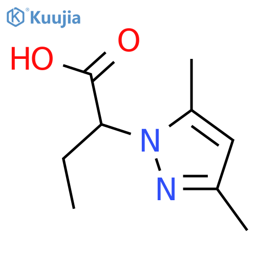 2-(3,5-Dimethyl-pyrazol-1-yl)-butyric acid structure