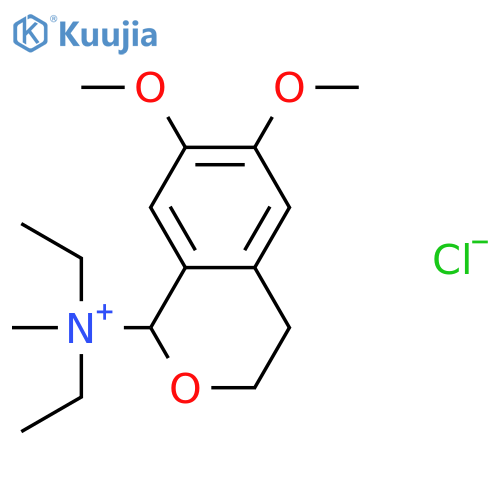 N,N-diethyl-6,7-dimethoxy-N-methyl-3,4-dihydro-1H-isochromen-1-aminium chloride structure