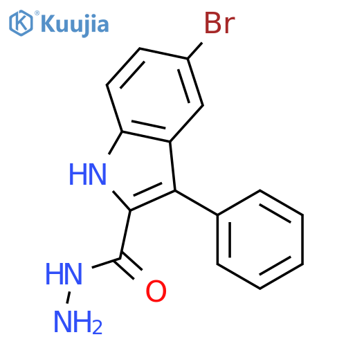 5-bromo-3-phenyl-1H-indole-2-carbohydrazide structure
