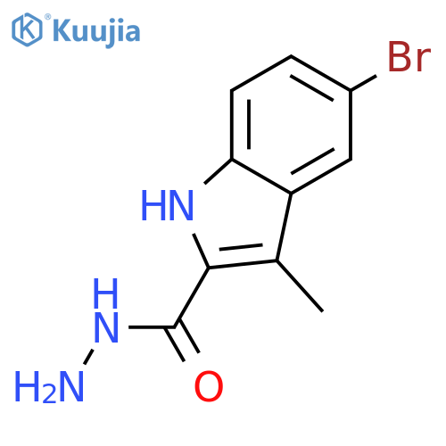 5-Bromo-3-methyl-1H-indole-2-carbohydrazide structure
