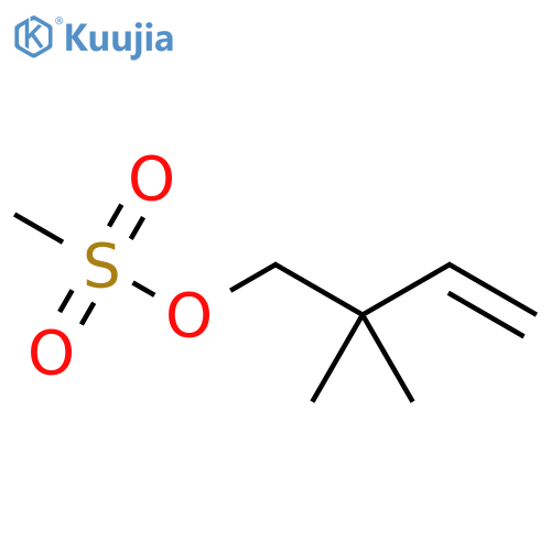 2,2-dimethylbut-3-en-1-yl methanesulfonate structure