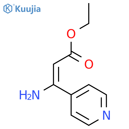 2-Propenoic acid, 3-amino-3-(4-pyridinyl)-, ethyl ester structure