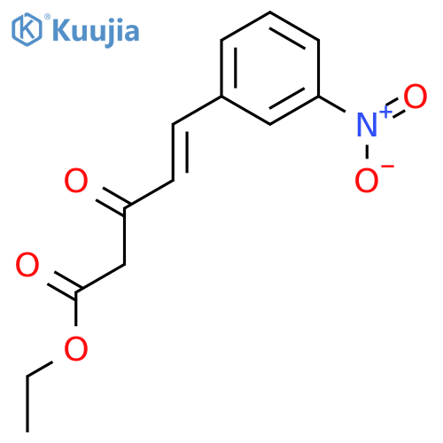 4-Pentenoic acid, 5-(3-nitrophenyl)-3-oxo-, ethyl ester structure