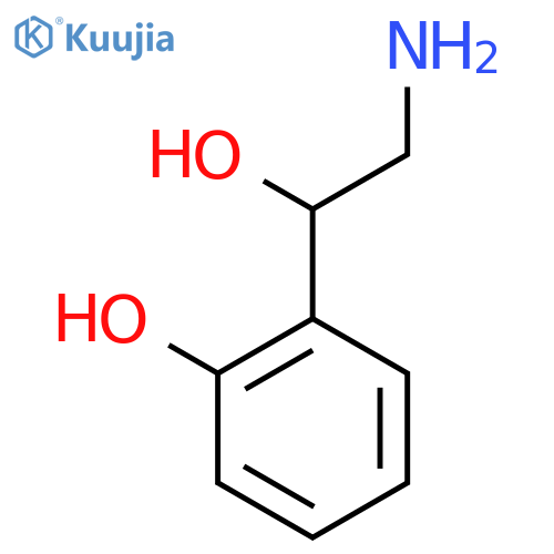 2-(2-Amino-1-hydroxyethyl)phenol structure