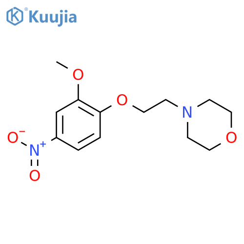 Morpholine, 4-[2-(2-methoxy-4-nitrophenoxy)ethyl]- structure