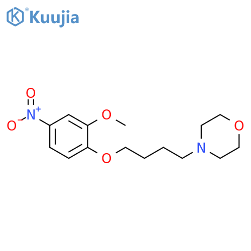 Morpholine, 4-[4-(2-methoxy-4-nitrophenoxy)butyl]- structure
