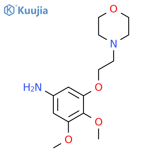 Benzenamine, 3,4-dimethoxy-5-[2-(4-morpholinyl)ethoxy]- structure