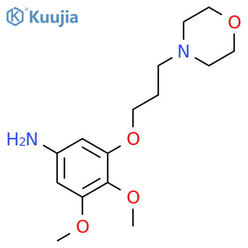 Benzenamine, 3,4-dimethoxy-5-[3-(4-morpholinyl)propoxy]- structure