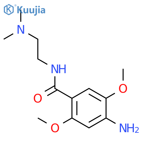 Benzamide, 4-amino-N-[2-(dimethylamino)ethyl]-2,5-dimethoxy- structure