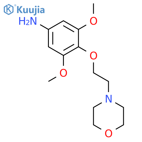 Benzenamine, 3,5-dimethoxy-4-[2-(4-morpholinyl)ethoxy]- structure