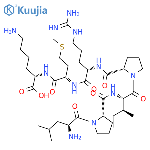 L-Lysine, L-leucyl-L-prolyl-L-isoleucyl-L-prolyl-L-arginyl-L-methionyl- structure