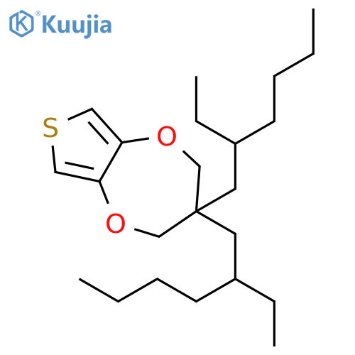 2H-Thieno[3,4-b][1,4]dioxepin, 3,3-bis(2-ethylhexyl)-3,4-dihydro- structure