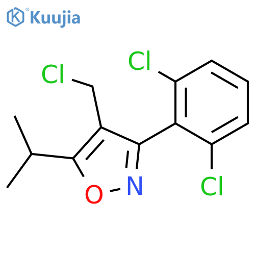Isoxazole, 4-(chloromethyl)-3-(2,6-dichlorophenyl)-5-(1-methylethyl)- structure