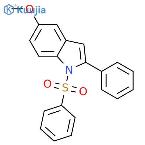 1H-Indole, 5-methoxy-2-phenyl-1-(phenylsulfonyl)- structure