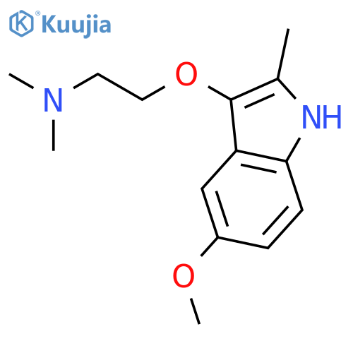 ETHANAMINE, 2-[(5-METHOXY-2-METHYL-1H-INDOL-3-YL)OXY]-N,N-DIMETHYL- structure
