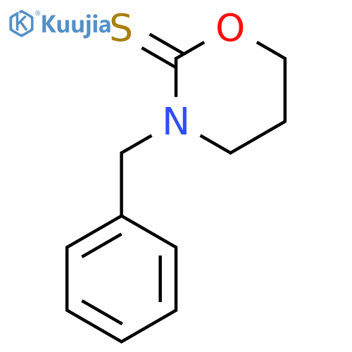 2H-1,3-Oxazine-2-thione, tetrahydro-3-(phenylmethyl)- structure