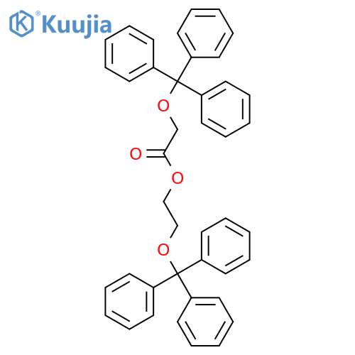 Acetic acid, (triphenylmethoxy)-, 2-(triphenylmethoxy)ethyl ester structure