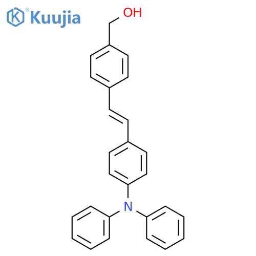 Benzenemethanol, 4-[(1E)-2-[4-(diphenylamino)phenyl]ethenyl]- structure