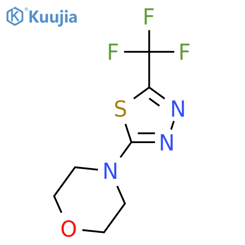 MORPHOLINE, 4-[5-(TRIFLUOROMETHYL)-1,3,4-THIADIAZOL-2-YL]- structure