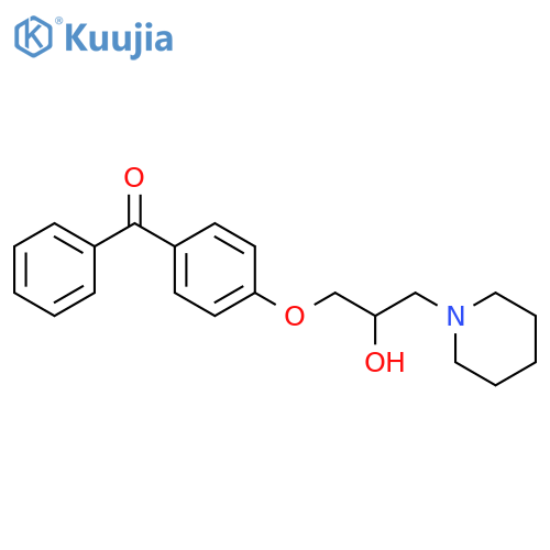1-(4-benzoylphenoxy)-3-(piperidin-1-yl)propan-2-ol structure