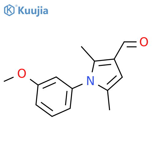 1-(3-Methoxyphenyl)-2,5-dimethyl-1H-pyrrole-3-carbaldehyde structure