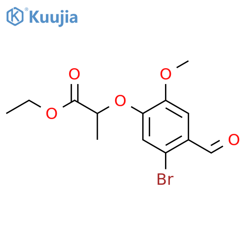 ethyl 2-(5-bromo-4-formyl-2-methoxyphenoxy)propanoate structure