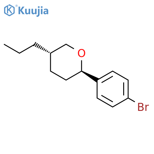 trans-2-(4-Bromophenyl)-5-propyltetrahydro-2H-pyran structure
